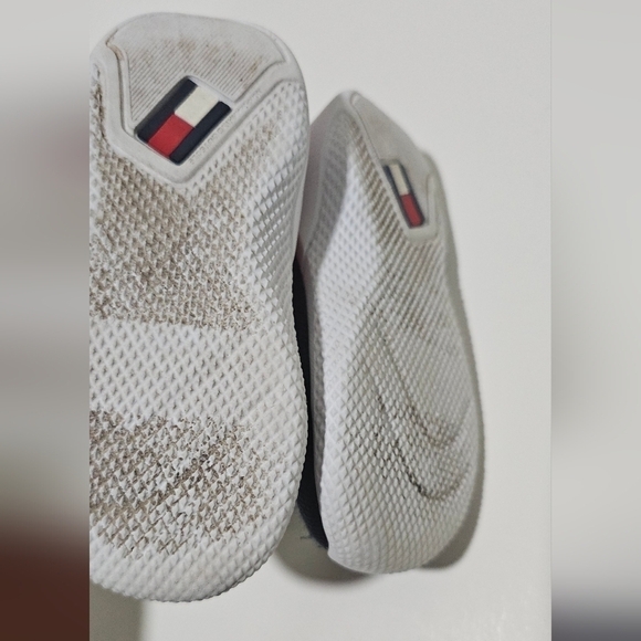 Tomy Hilfiger Baby Toddler Boy Girl Slip On Shoes Size 5 Red Blue - Picture 8 of 8